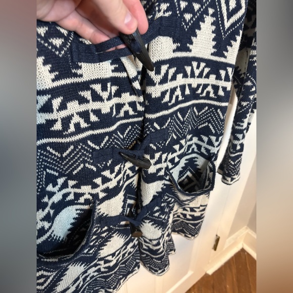 Chaps Shawl Collar Cardigan Sweater | Southwest Print | Women’s Size Small - Picture 6 of 10